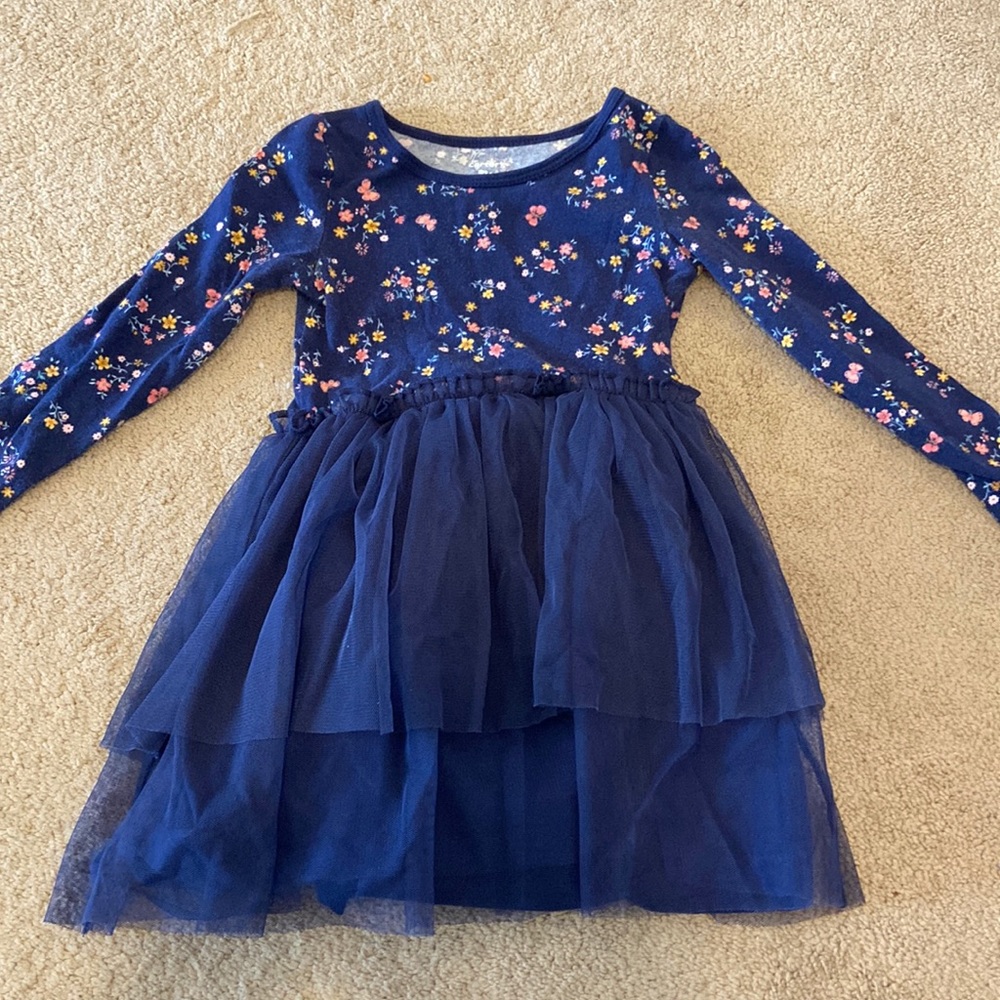 Blue tulle dress